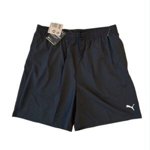 NWT Puma 7.5” Black Drycell Athletic Shorts with Elastic Waistband.